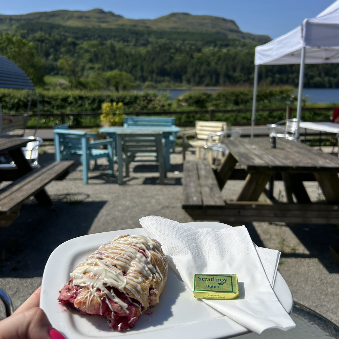 Raspberry And White Chocolate Scone
